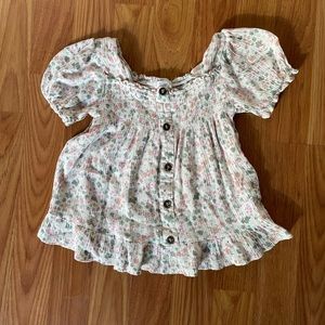 Tahari Floral Blouse Toddler Size US 5 (fits like size 4)